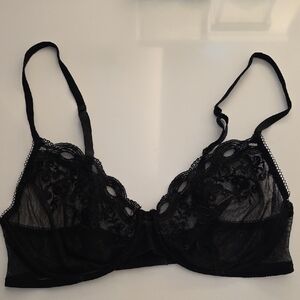 Vintage La Perla Black Lace Bra